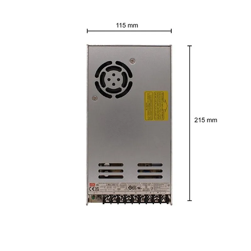 12V MeanWell LED driver, 350W, IP20