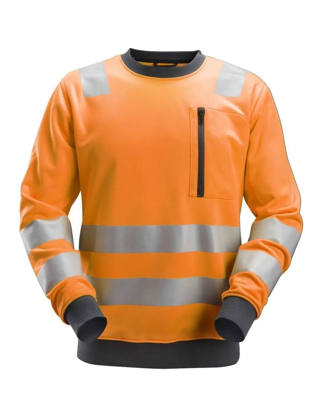 8037 - ALLROUNDWORK, SWEAT-SHIRT HAUTE VISIBILITÉ, CLASSE 2/3 SNICKERS WORKWEAR  - Sweatshirts et sweats à capuche
