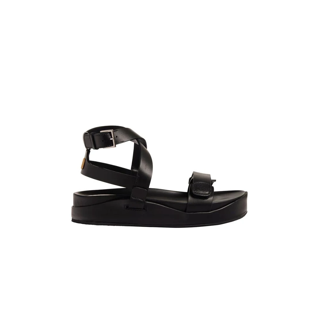 Black platform sandal