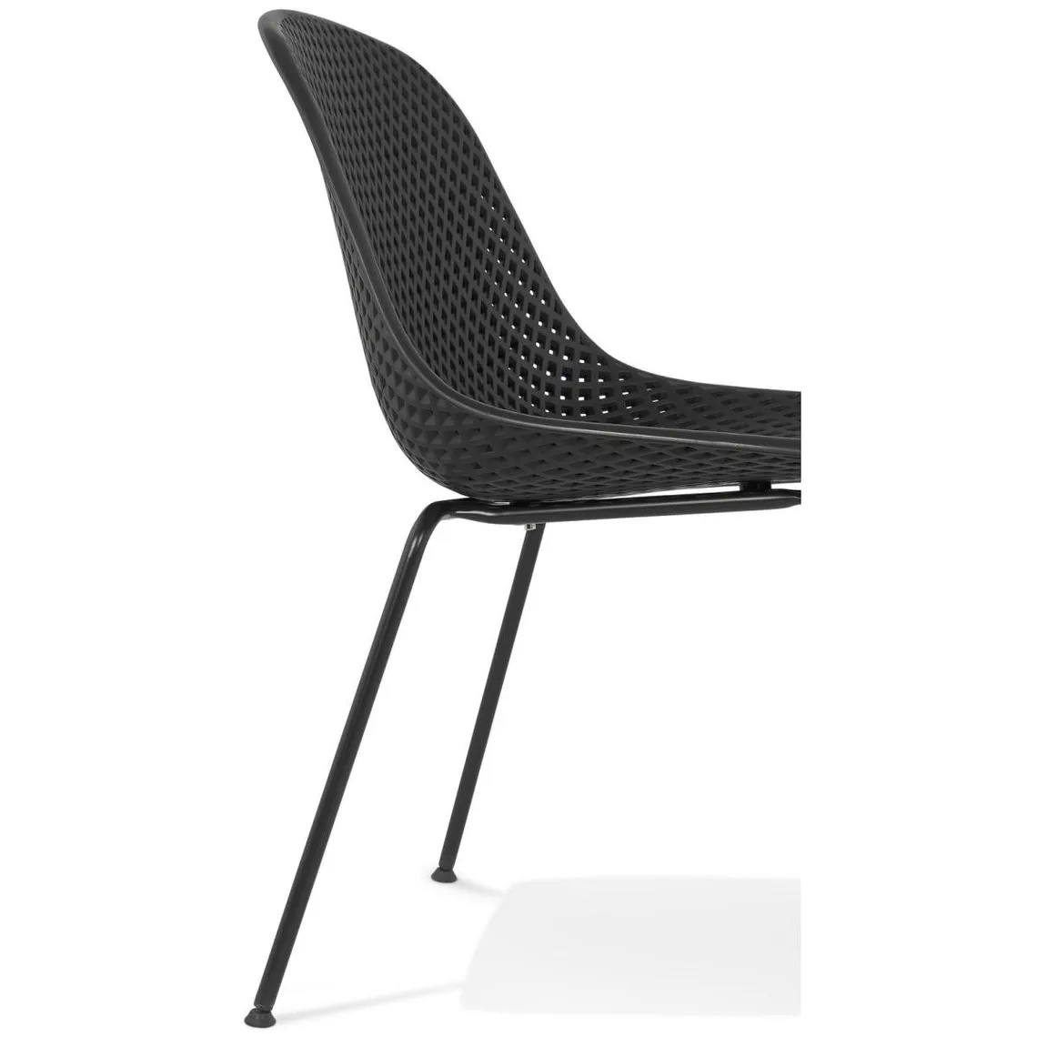 Chaise Noir design MARVIN  | 3 Suisses