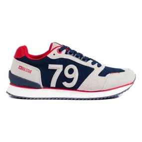 Chaussures de sport homme LL174256 Big Star bleu marine et beige