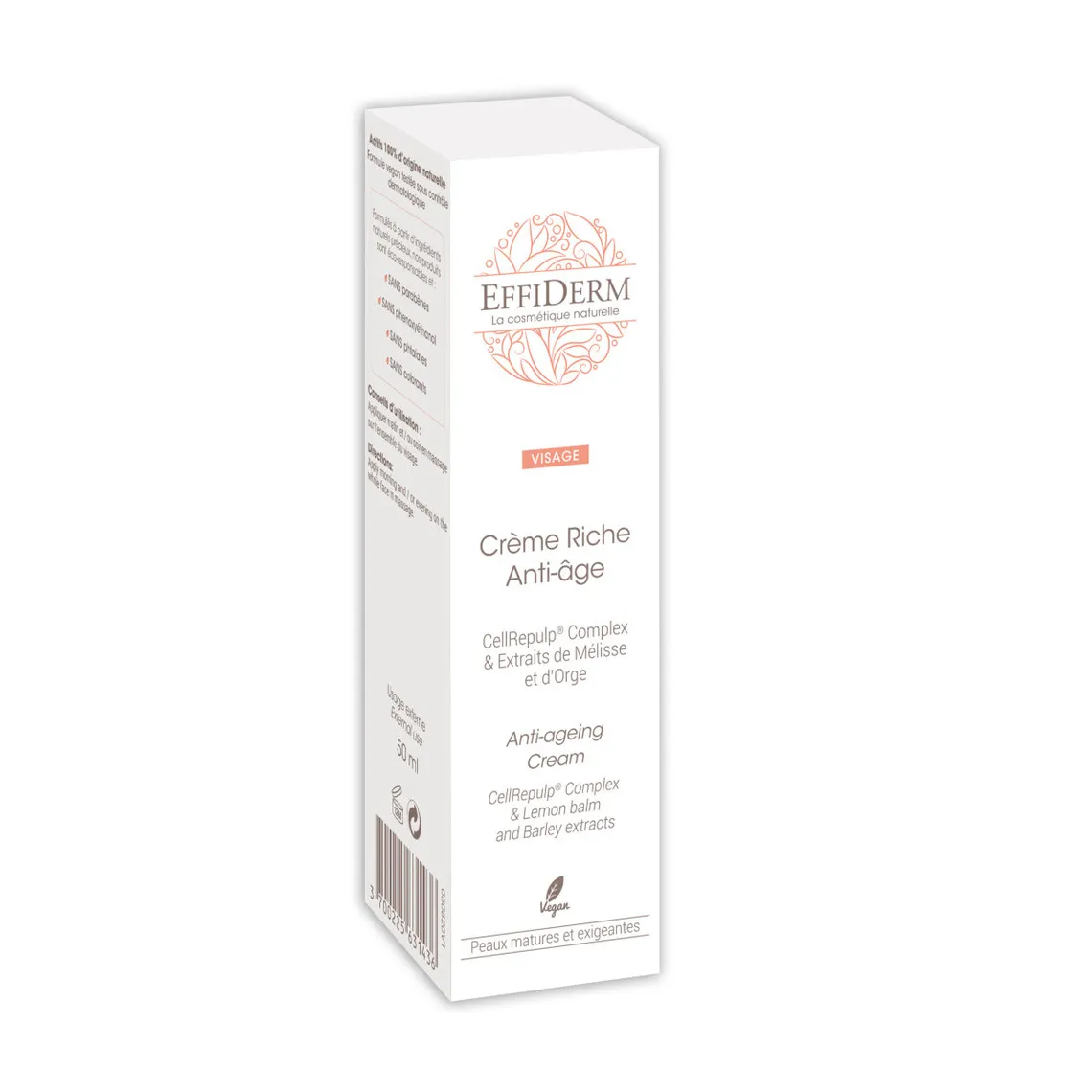 Crème Riche Anti-Age - Effiderm | 3 Suisses
