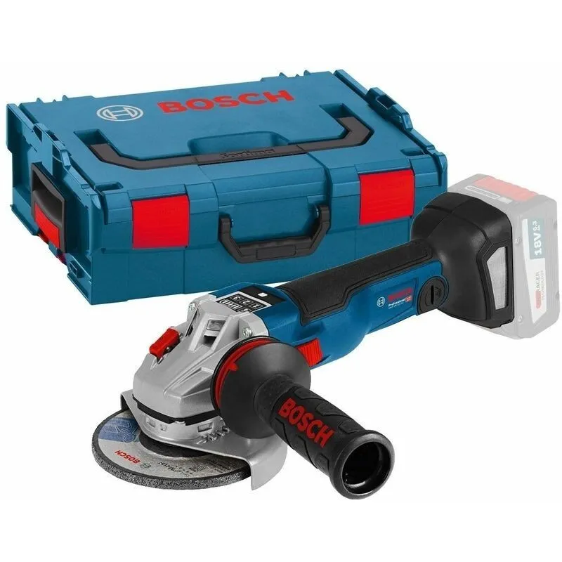 Déstockage! Meuleuse angulaire brushless BOSCH Professional GWS 18V-125 SC L-BOXX  - Sans batterie, ni chargeur - 06019G3400