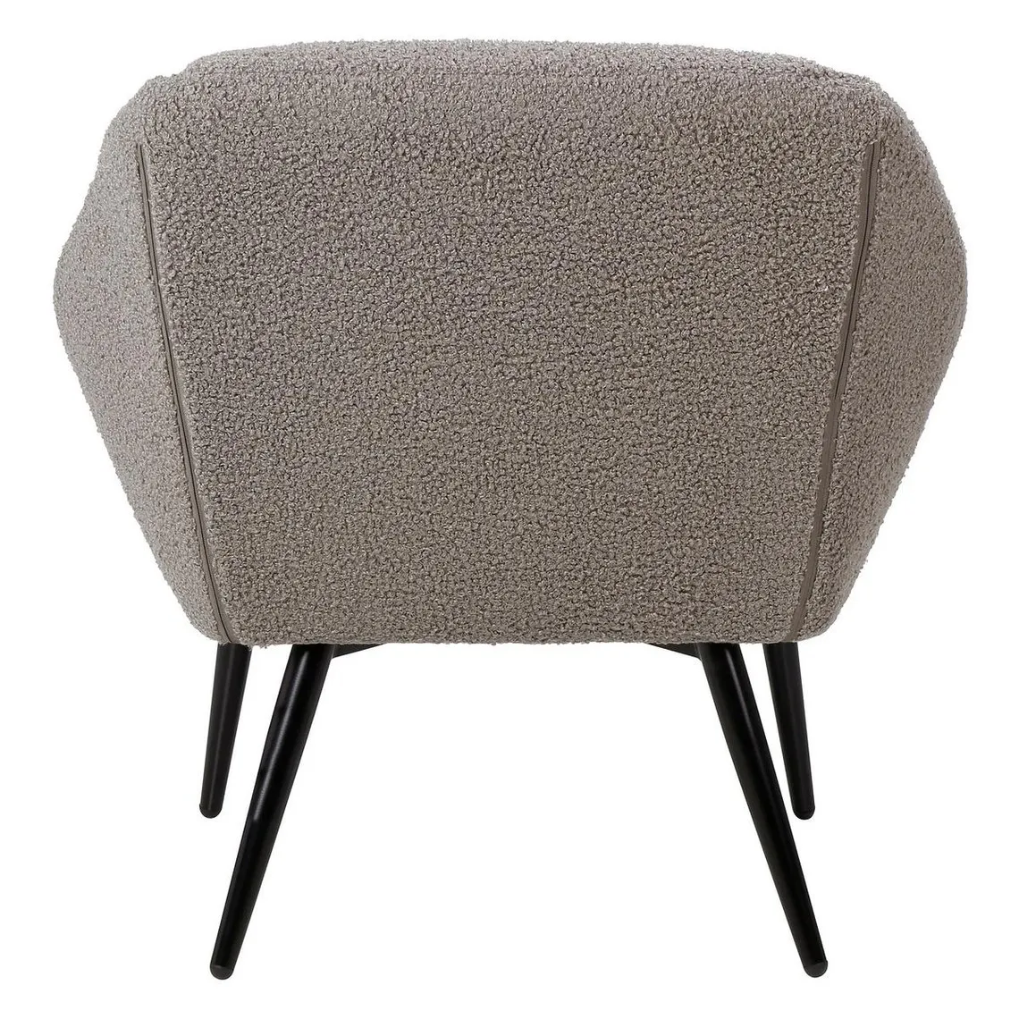 Fauteuil tissu effet mohair gris foncé | 3 Suisses