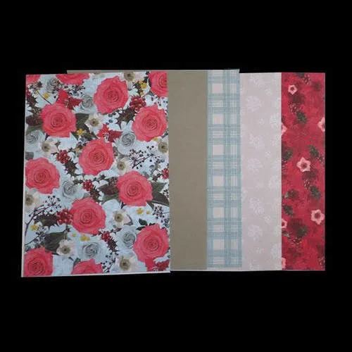 Feuilles papier a4 scrap noël 160gr  x 5