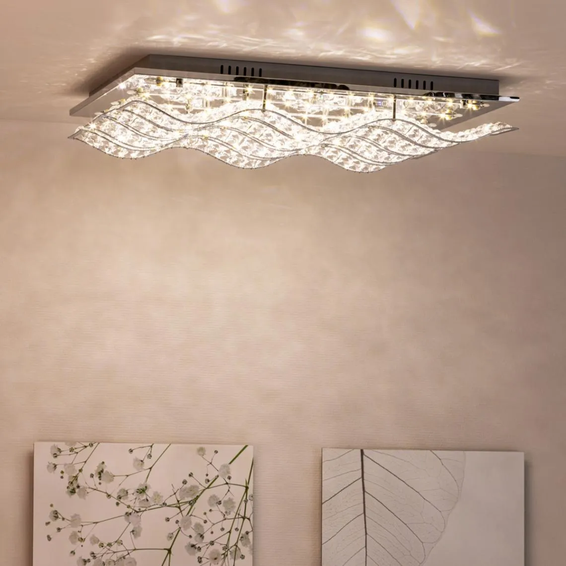 Fuseau plafonnier 1xLED 32W Chrome | 3 Suisses