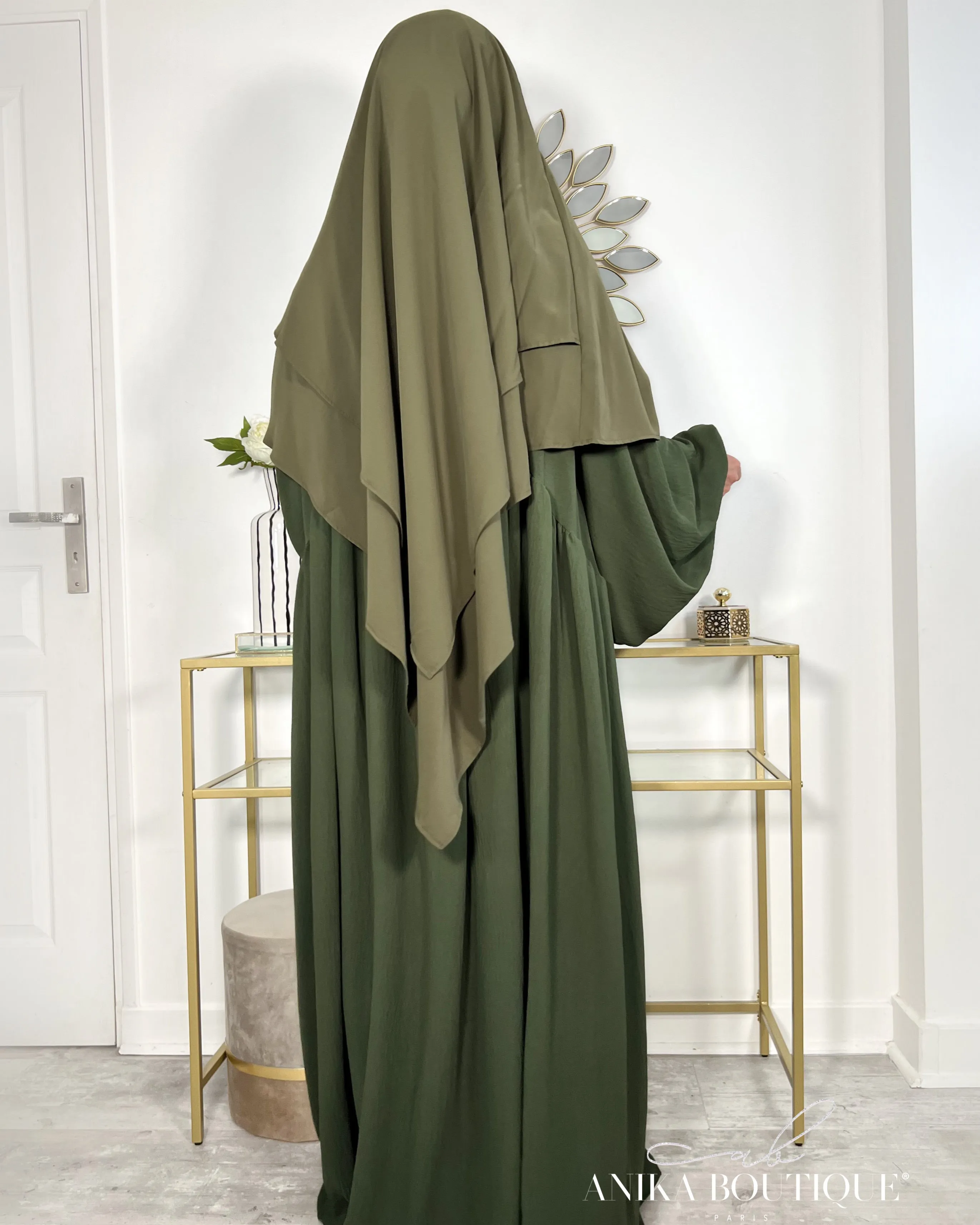 Khimar Rehab en soie de medine 2 voiles