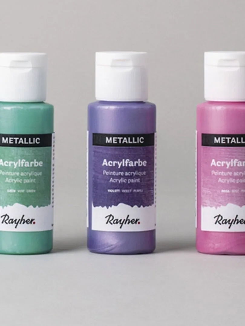 Kit de peintures acryliques métalliques - N/A