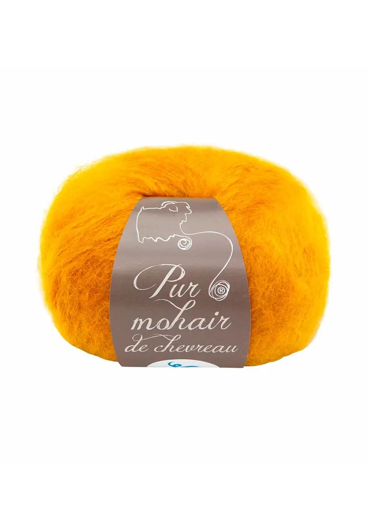 Kit de tricot snood en mohair et soie