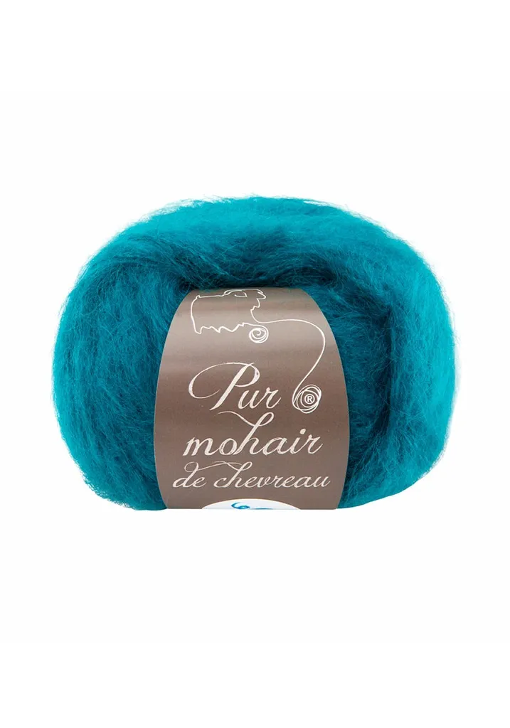 Kit de tricot snood en mohair et soie