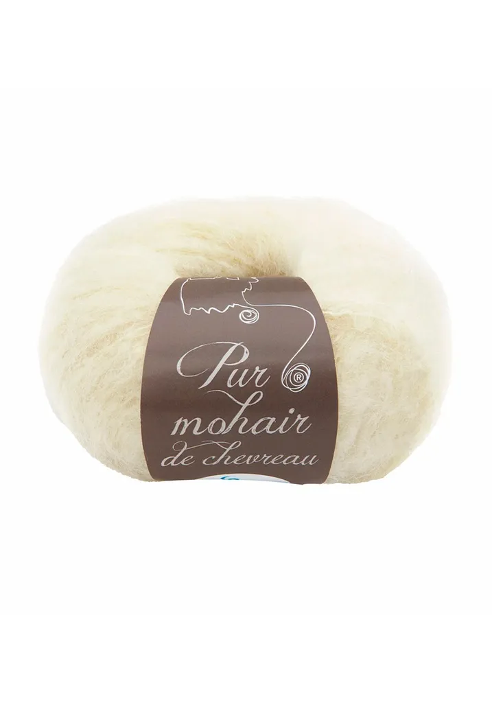 Kit de tricot snood en mohair et soie