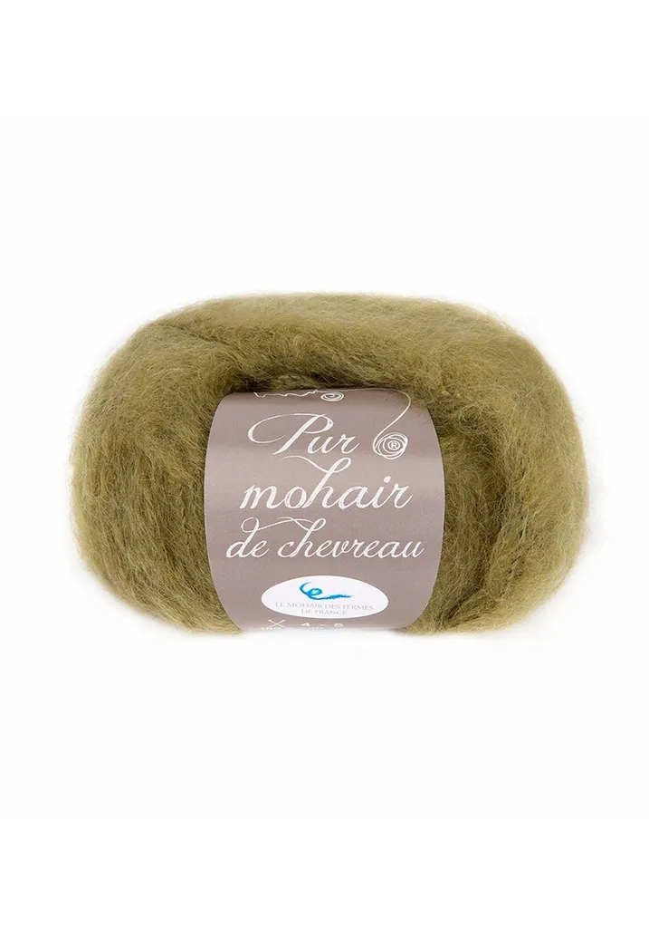 Kit de tricot snood en mohair et soie