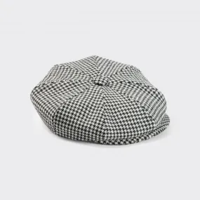 Lock & Co : Dogtooth  8-Panels  Cap : Black/White