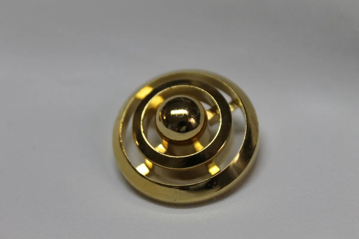 lot de 20 boutons doré vintage 1975