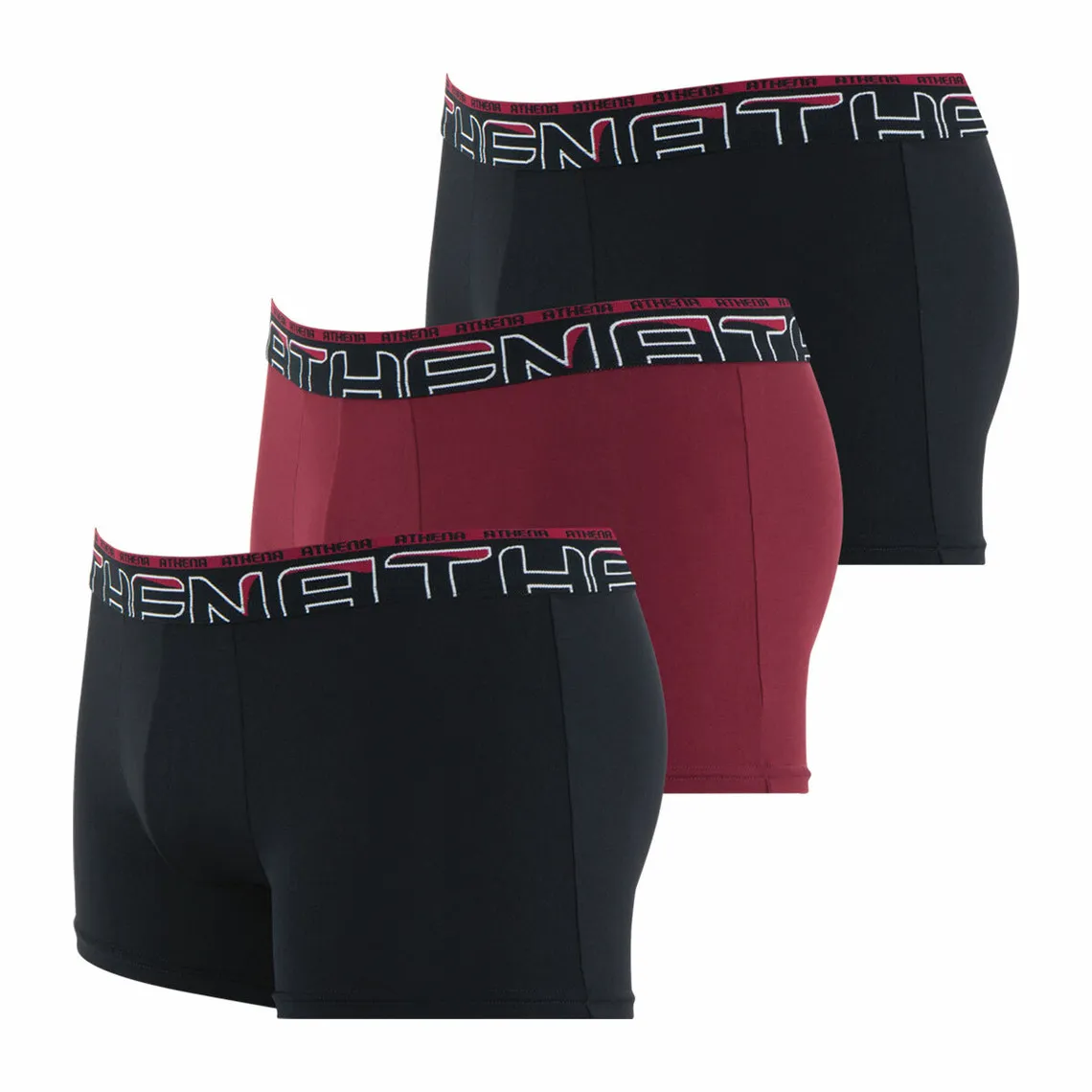 Lot de 3 boxers homme Seconde Peau Rouge | 3 Suisses