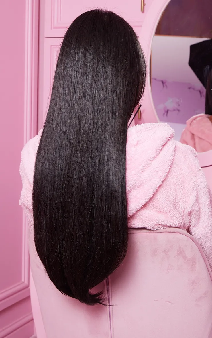 Lullabellz Extension de cheveux lisses épais 1 pièce 61 cm à clips Natural Black