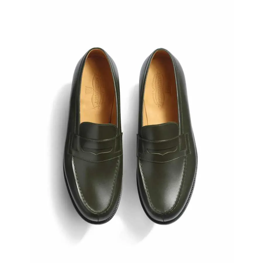 Mocassin 180 Vert - J.M Weston chez Soulery pour homme à Toulouse