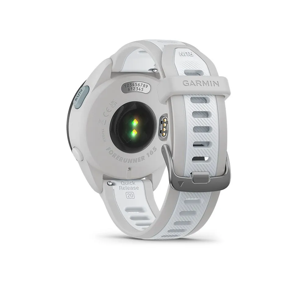 Montre GPS de running Garmin Forerunner 165 Music Blanc/Gris