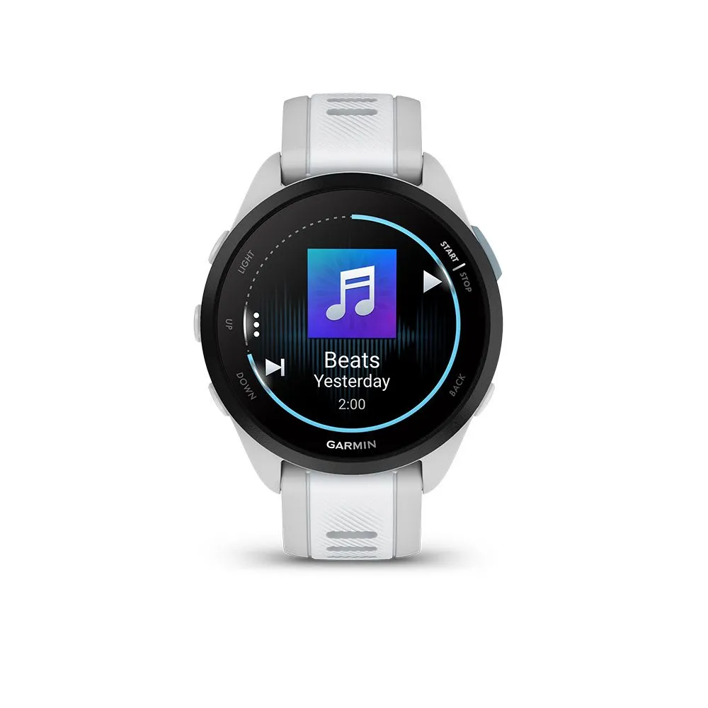 Montre GPS de running Garmin Forerunner 165 Music Blanc/Gris