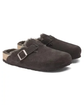 MULES BOSTON FOURRURE MOCCA - Birkenstock | Chez Maman Rouen