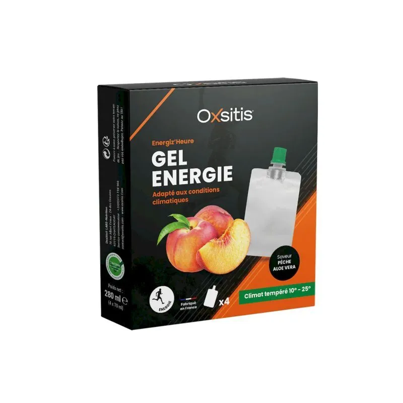 Oxsitis Energiz'heure Gels x4 - Climat tempéré - Gel énergétique | Hardloop