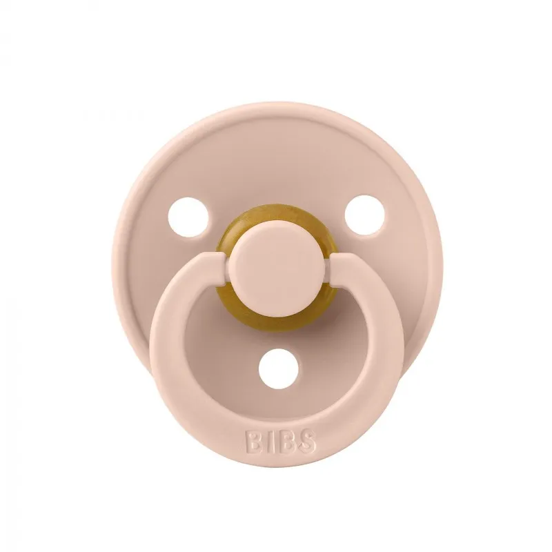 Pack de 2 tétines anatomiques - Ivory / Blush - BIBS - Perlin Paon Paon