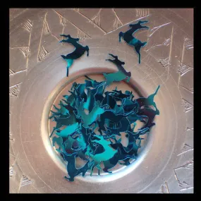Paillettes confettis gazelles bleues