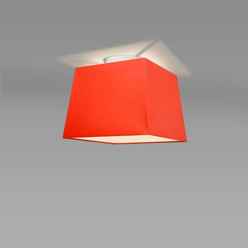 Plafonnier Ton carré 30 rouge