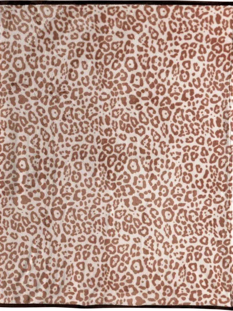 Plaid 130x160 cm Polyester Jag - Marron