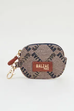 Porte-monnaie Ziggy mousqueton jacquard monogramme