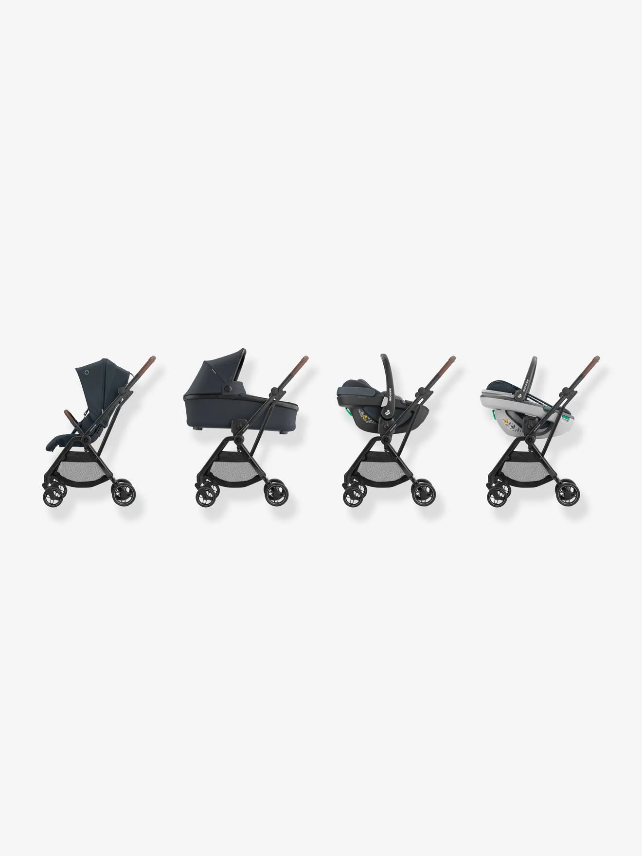 Poussette MAXI COSI Léona gris foncé (essential graphite - Maxi Cosi