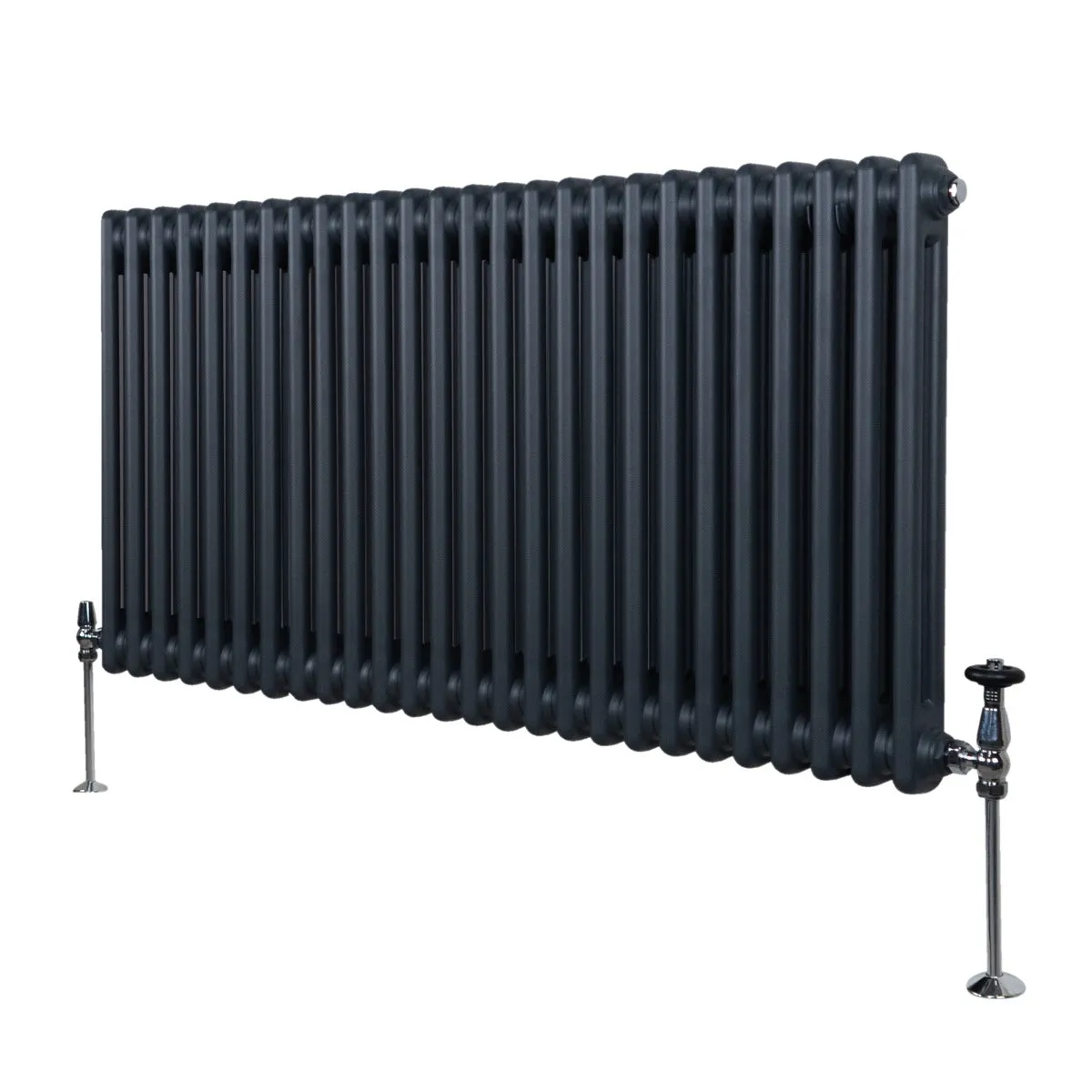 Radiateur Traditionnel à Double Colonne – 600 x 1192 mm – Gris Anthrac 