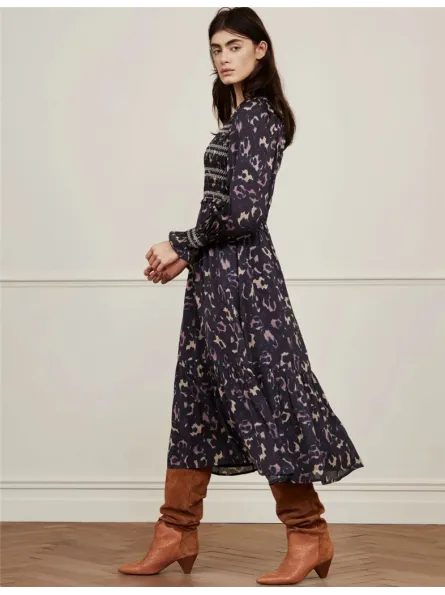 Robe midi imprimé animalier Fabienne Chapot