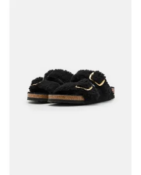 Sandales ARIZONA BIG BUCKLE TEDDY BLACK GOLD  - Birkenstock  | Chez Maman Rouen