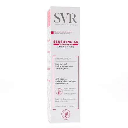 SVR Sensifine AR crème riche hydratante/apaisante tube 40 ml