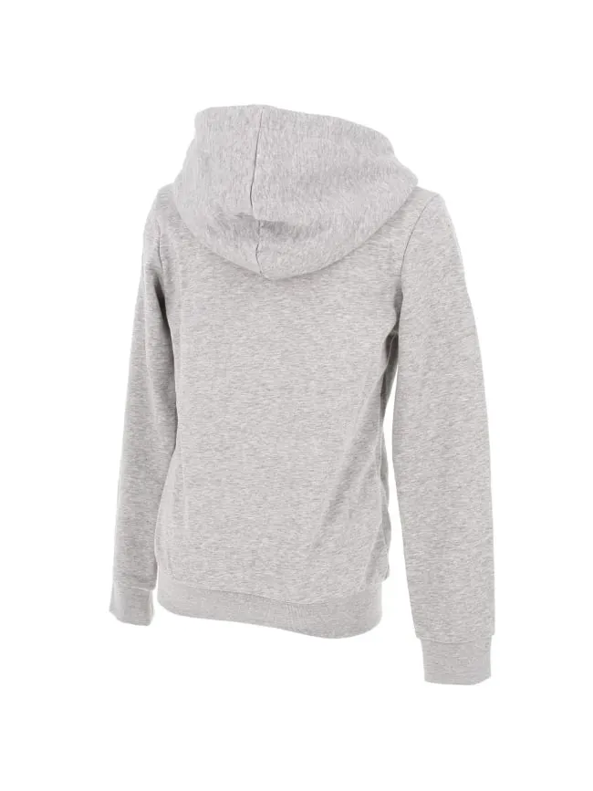 Sweat zippé à capuche gris fille - Adidas |wimod