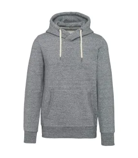 Sweat à capuche aspect vintage - Homme - KV2308 - gris chiné