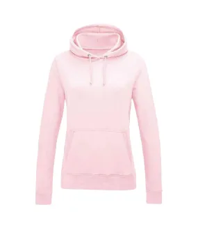 Sweat à capuche college femme rose clair Awdis