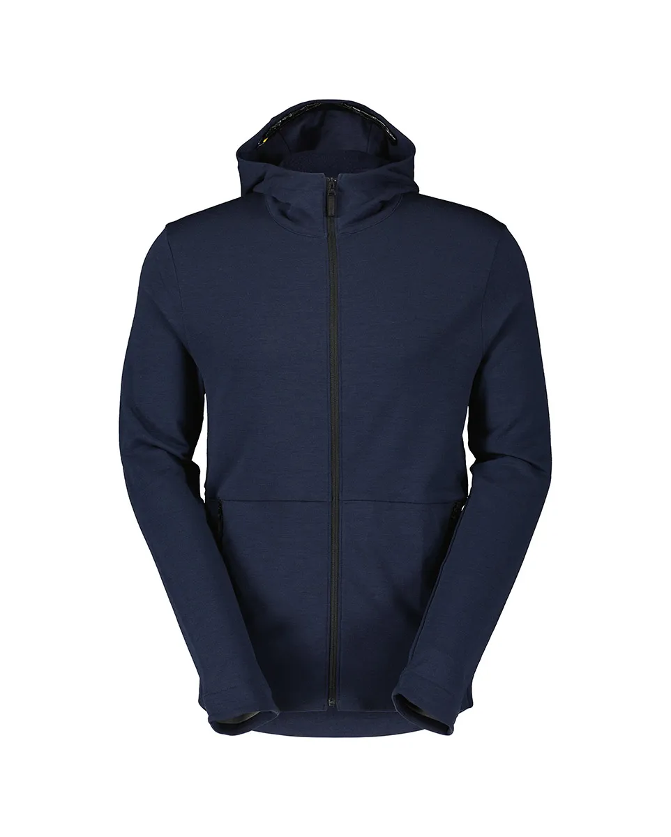 Sweat à capuche Homme COMMUTER MERINO HOODY Bleu