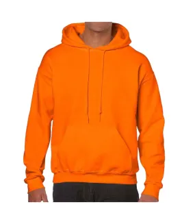 Sweat à capuche homme orange fluo Gildan