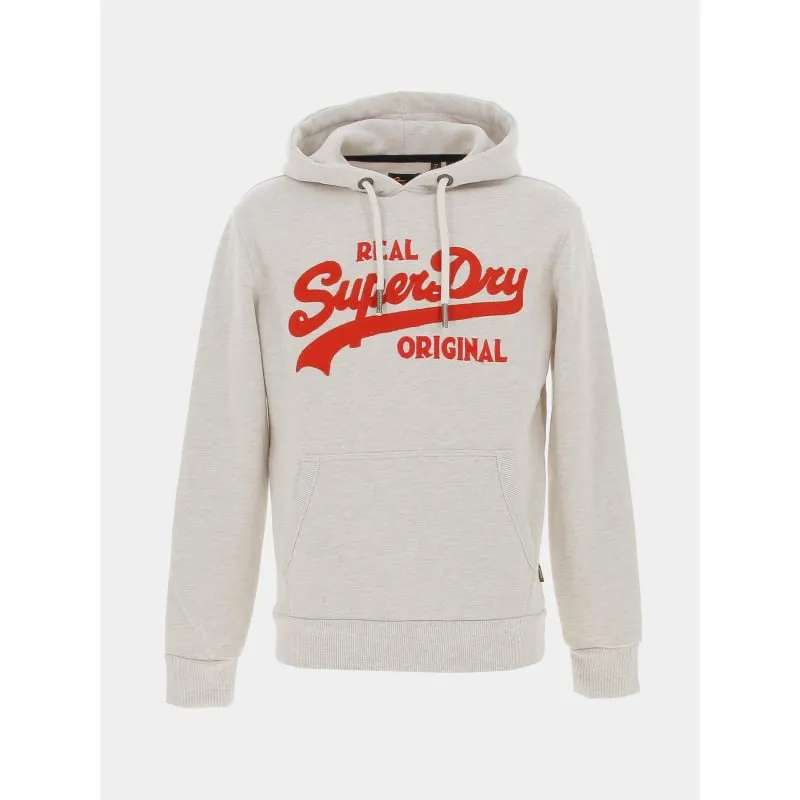 Sweat à capuche soda pop gris homme - Superdry | wimod