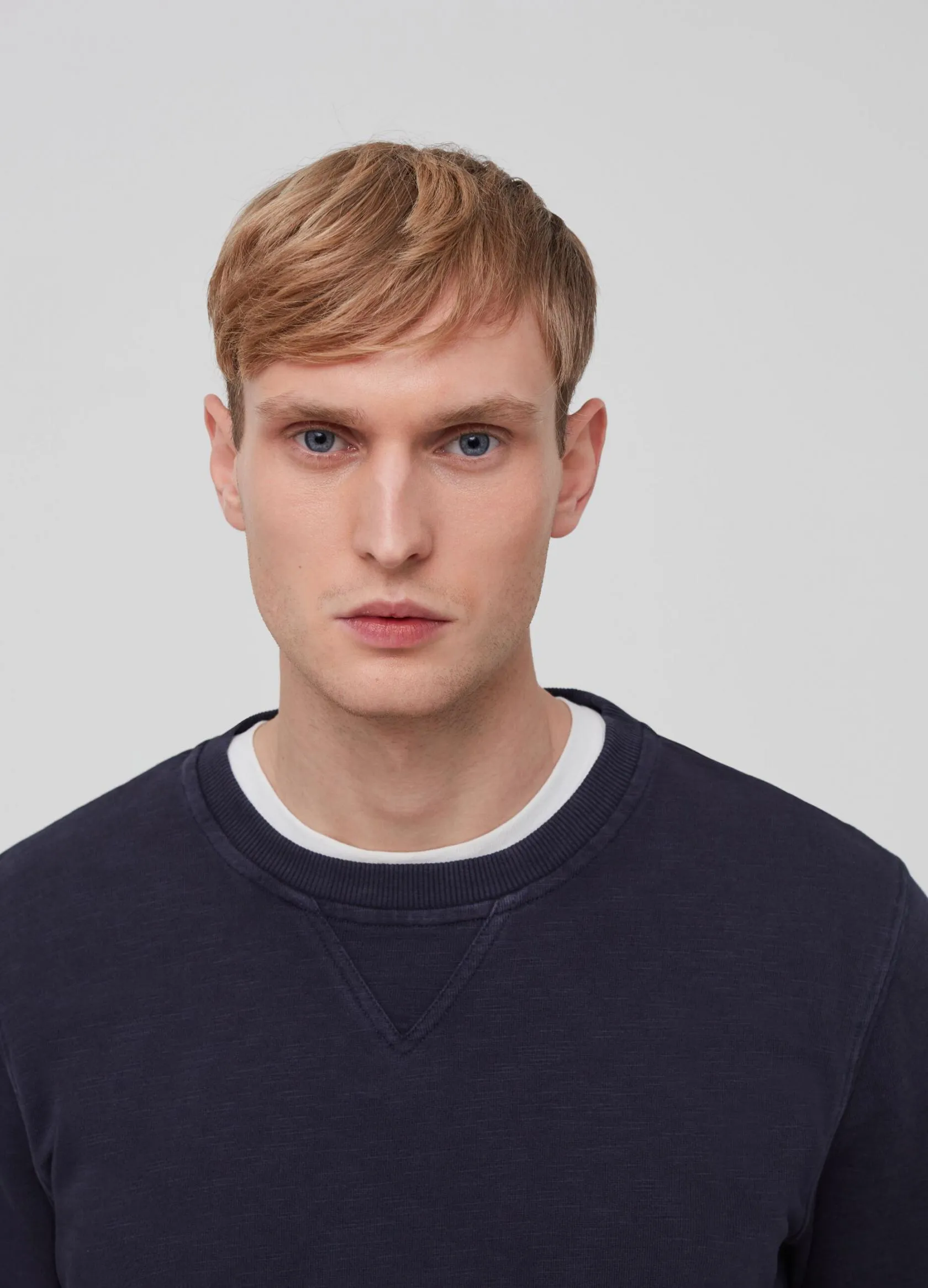 Sweatshirts Et Hoodies Homme | Cotton blend sweatshirt Bleu chiné | OVS