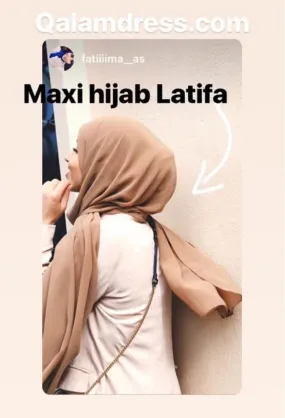 THE MAXI HIJAB LATIFA MOUSSELINE